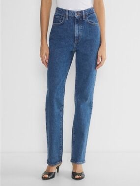 Denim Forum Rowan Super Hi-rise Straight Jean Size 28 Blue